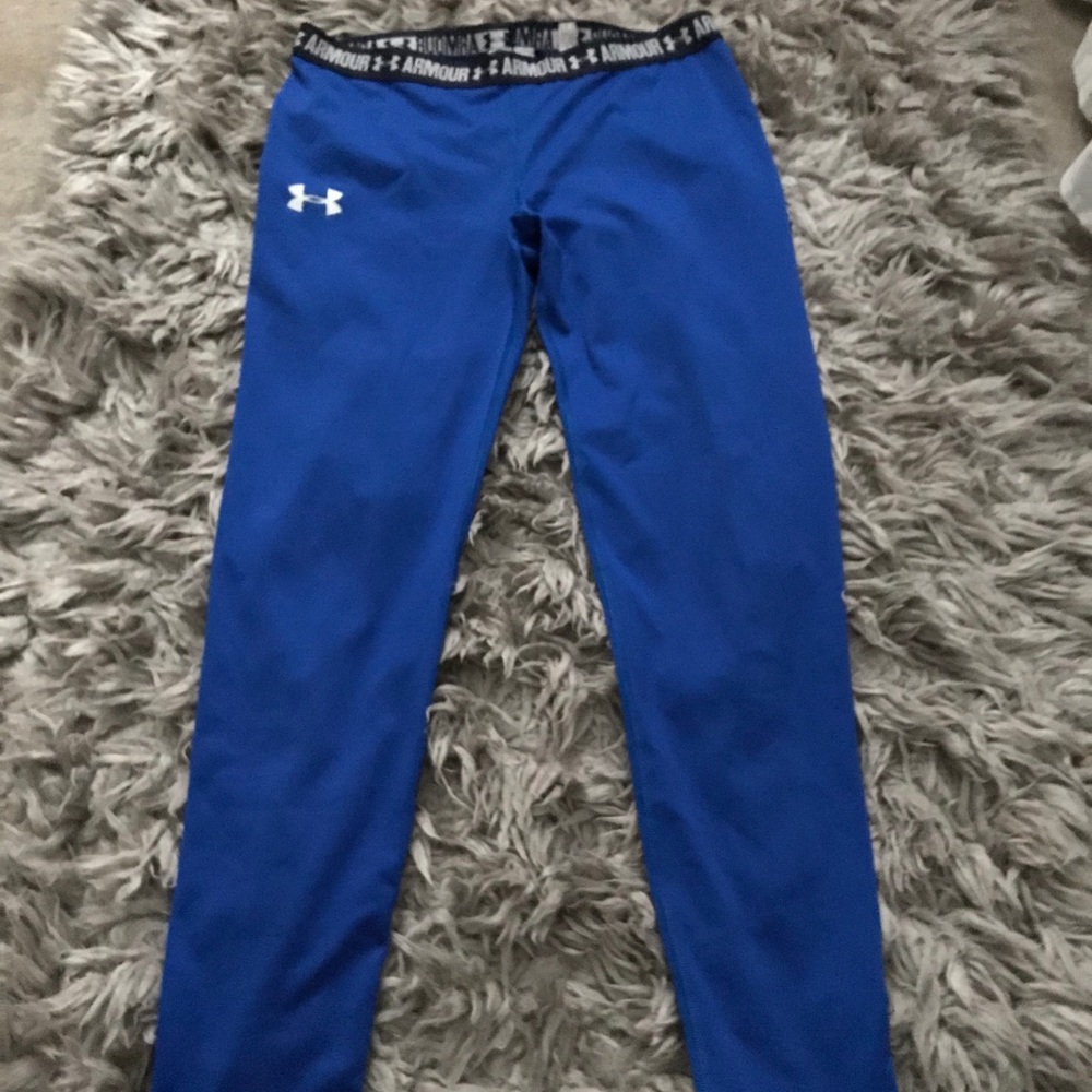 royal blue under armer leggings